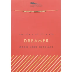 Lucky Feather Morse Code Necklaces 15 Lucky Feather Morse Code Necklaces