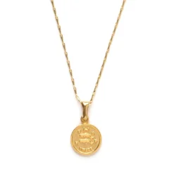 Amano Studio Tiny Zodiac Medallion Pisces