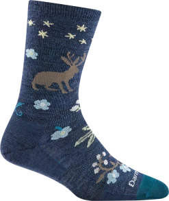 Darn Tough Women's Fable Crew Light | Denim Socks