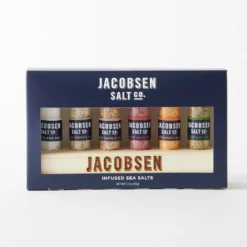 Jacobsen Salt Co Gifts & Home Six-Vial Infused Salt Set W/Stand