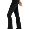 Alo Bottoms Women's Velour Flare Pant | Black
