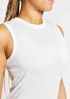 Oiselle Women's Flow Tank | White/White 14 Oiselle Women's Flow Tank | White/White