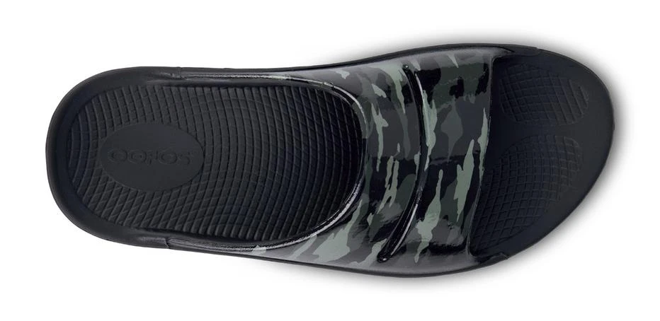 Oofos Women's OOahh Luxe Slide | Green Camo 5 Oofos Women's OOahh Luxe Slide | Green Camo