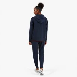 On Running Women's Hoodie | Navy Tops 11 On Running Women's Hoodie | Navy Tops