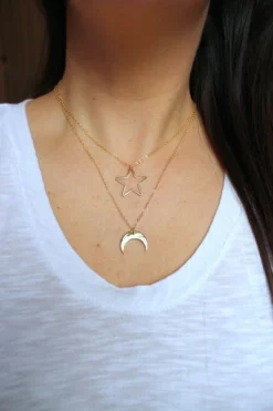 Laalee Jewelry Laalee Gold Moon Necklace