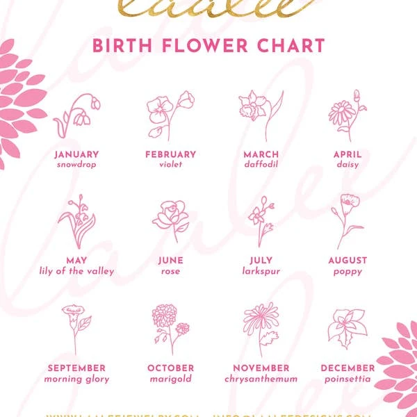 Laalee Jewelry Accessories & Sundries LaaLee Birth Flower Necklaces 6 Laalee Jewelry Accessories & Sundries LaaLee Birth Flower Necklaces