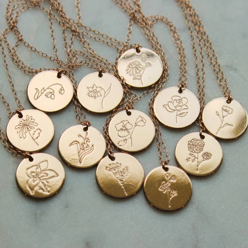 Laalee Jewelry Accessories & Sundries LaaLee Birth Flower Necklaces 7 Laalee Jewelry Accessories & Sundries LaaLee Birth Flower Necklaces