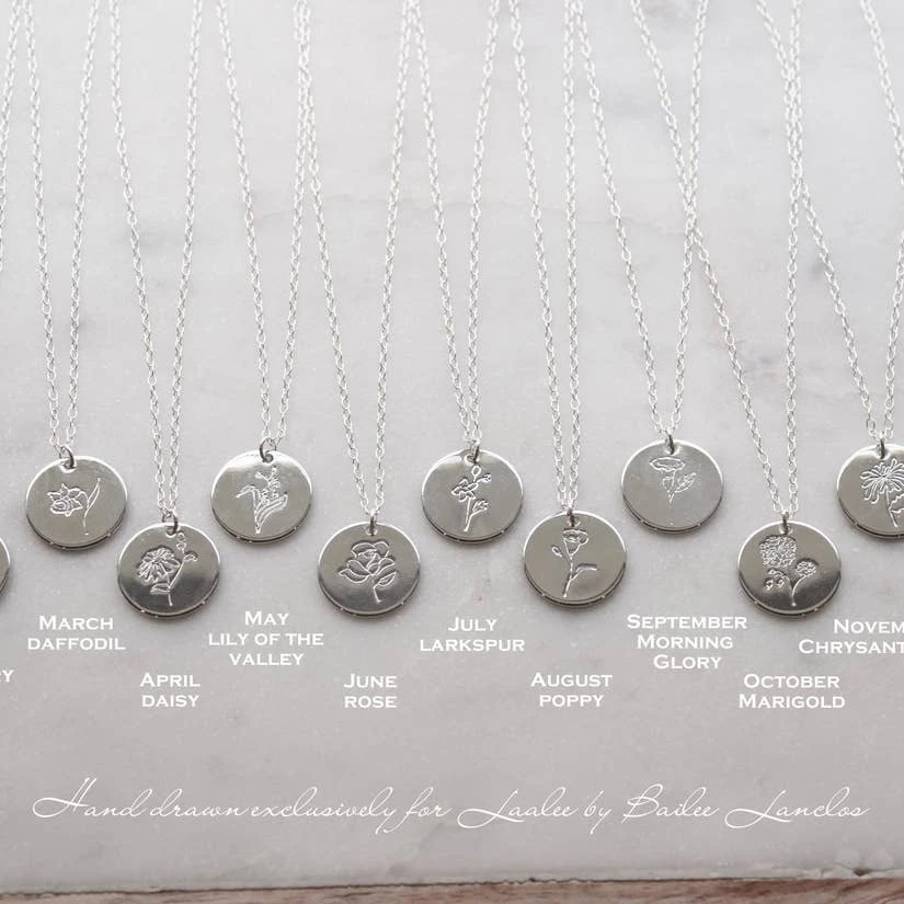 Laalee Jewelry Accessories & Sundries LaaLee Birth Flower Necklaces 8 Laalee Jewelry Accessories & Sundries LaaLee Birth Flower Necklaces