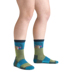 Darn Tough Kids Micro Crew | Bubble Bunny Willow