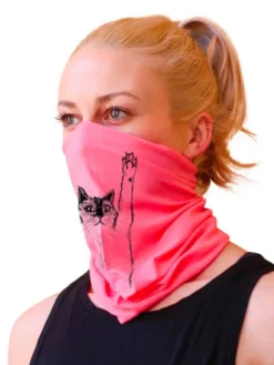 Megan Lee Accessories & Sundries Buff With Cat | Neon Pink Or Green