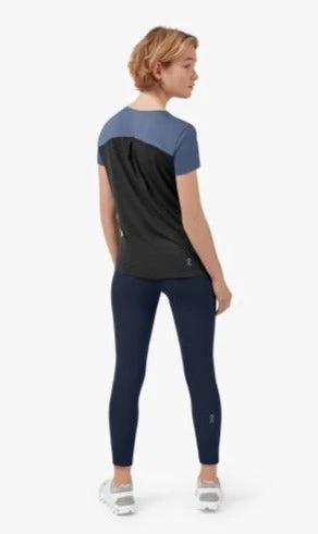 On Running Women's Performance-T | Cerulean/Black Tops 5 On Running Women's Performance-T | Cerulean/Black Tops