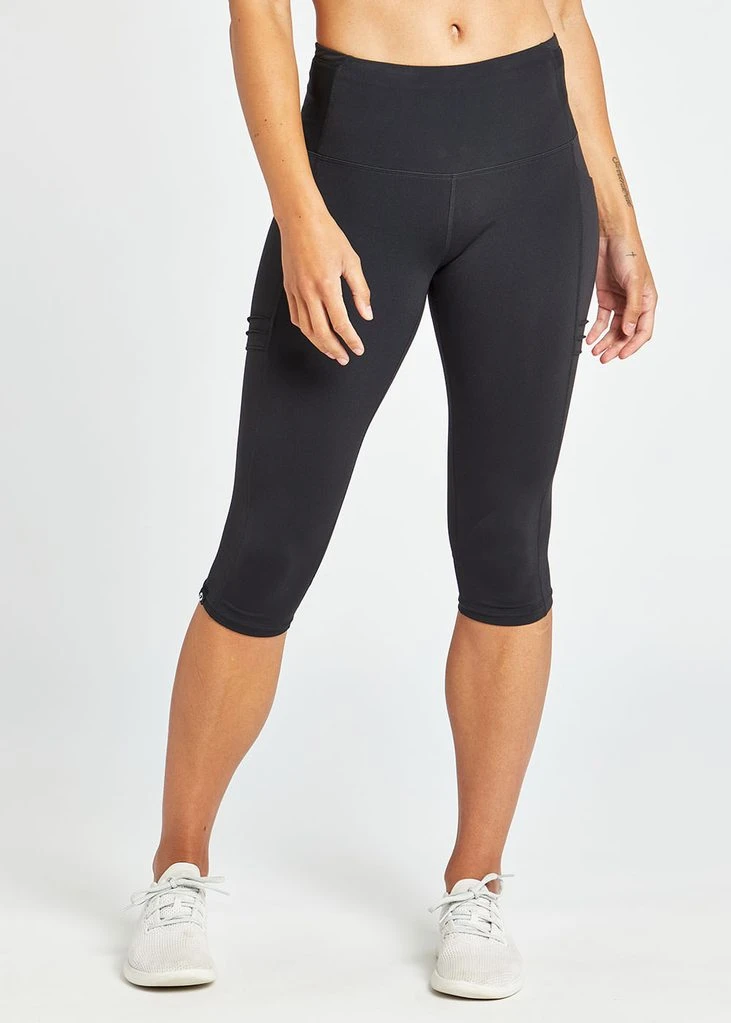 Oiselle Women's Pocket Jogger Knickers | Black Bottoms 3 Oiselle Women's Pocket Jogger Knickers | Black Bottoms