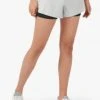 On Running Women's Running Shorts | Glacier/Black 2 On Running Women's Running Shorts | Glacier/Black