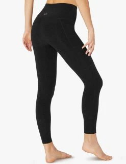 Beyond Yoga Bottoms Women's Pocket Midi | Darkest Night 9 Beyond Yoga Bottoms Women's Pocket Midi | Darkest Night