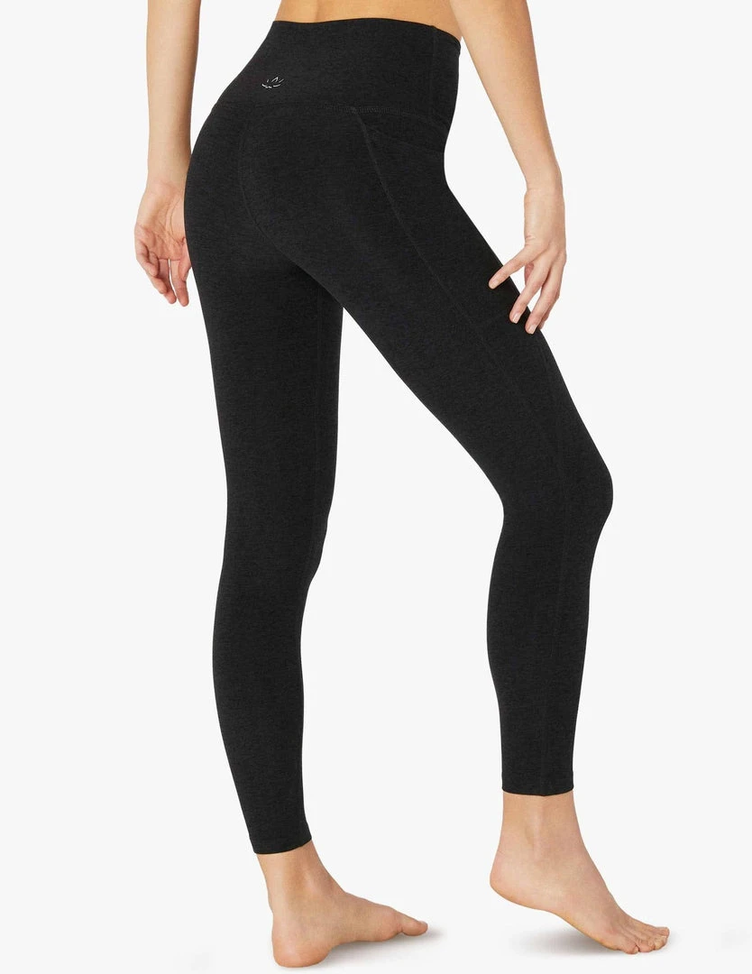Beyond Yoga Bottoms Women's Pocket Midi | Darkest Night 5 Beyond Yoga Bottoms Women's Pocket Midi | Darkest Night