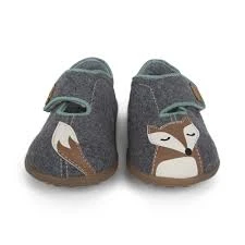 See Kai Run Cruz II Slippers | Gray Fox Kids