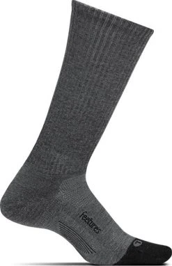 Feetures Men Cushioned Merino Crew | Grey