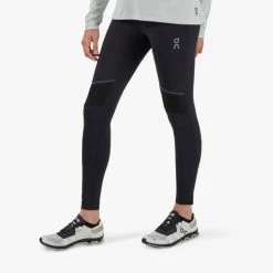 On Running Women's Tights Long | Black Bottoms