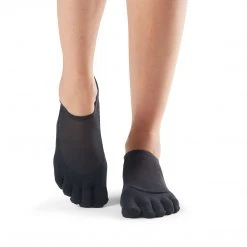 Toesox Luna Full-Toe | Black Socks